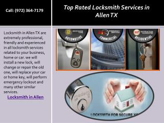 Top Rated Locksmith Services in Allen TX