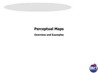 Perceptual Maps Overview and Examples