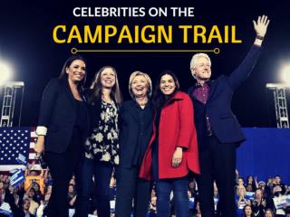 Celebrities on the campaign trail