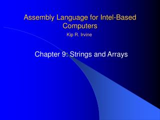 Assembly Language for Intel-Based Computers