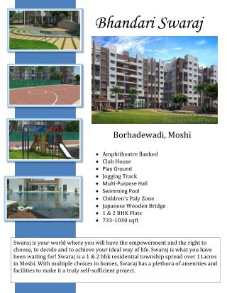 Bhandari Associates presents elite property of Bhandari Swaraj in Moshi