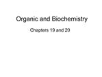 Organic and Biochemistry