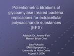 Potentiometric titrations of glycoamylase treated bacteria: implications for extracellular polysaccharide substances EPS