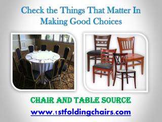 Check the Things That Matter In Making Good Choices