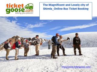 The Magnificent and Lovely city of Shimla_Online Bus Ticket Booking