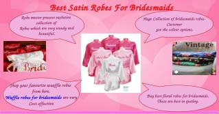 Perfect Waffle Waves Robes For Bridesmaids