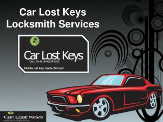 Lost your car keys