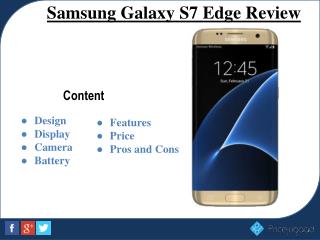 Samsung Galaxy S7 edge- Full Specifications, Features and Price