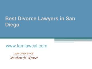 Best Divorce Lawyers in San Diego - www.famlawcal.com