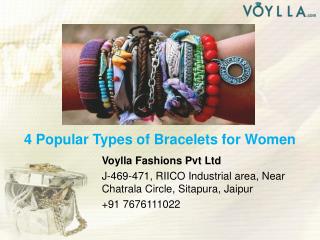 4 Popular Types of Bracelets for Women