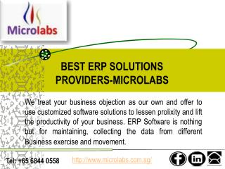 Best ERP Software Providers In Singapore