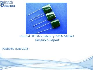 Global UF Film Market 2016: Industry Trends and Analysis
