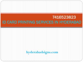 ID Cards Printing in Hyderabad