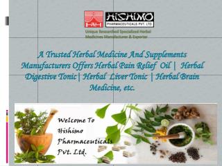 Herbal Medicines Manufacturers