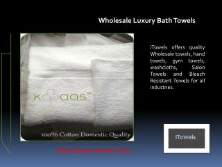 Wholesale Luxury Bath Towels