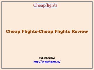 Cheap Flights Review