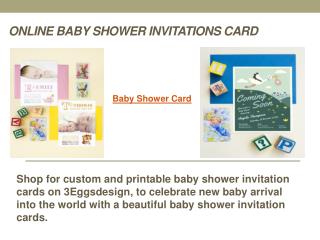 Online Baby Shower Invitations Card