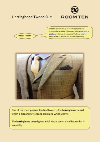 Herringbone tweed suit