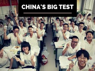 China's big test