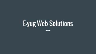 Web Service Provider E-yug