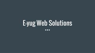 Web Service Provider E-yug