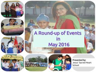 Round Up of Events in May-Jesus Sacred Heart School