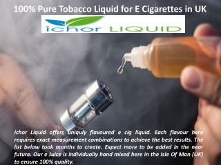 Nicotine Free E Cigarettes Liquid in UK Market Place