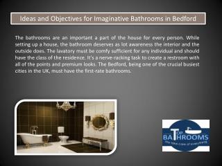 Ideas and Objectives for Imaginative Bathrooms in Bedford