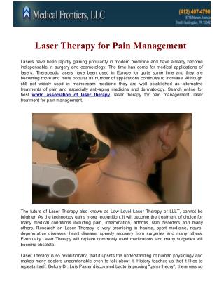 World association of laser therapy