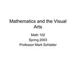 Mathematics and the Visual Arts