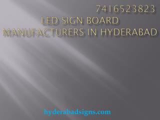 LED sign board manufactures in Hyderabad