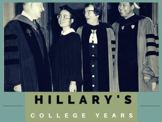 Hillary's college years