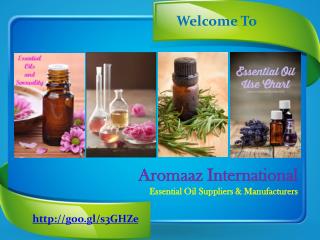 Products of Natural Essential oils at Aromaazinternational.com