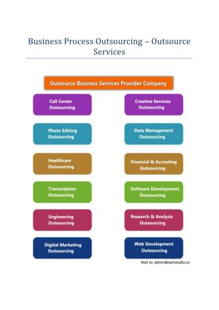 Business Process Outsourcing – Outsource Services