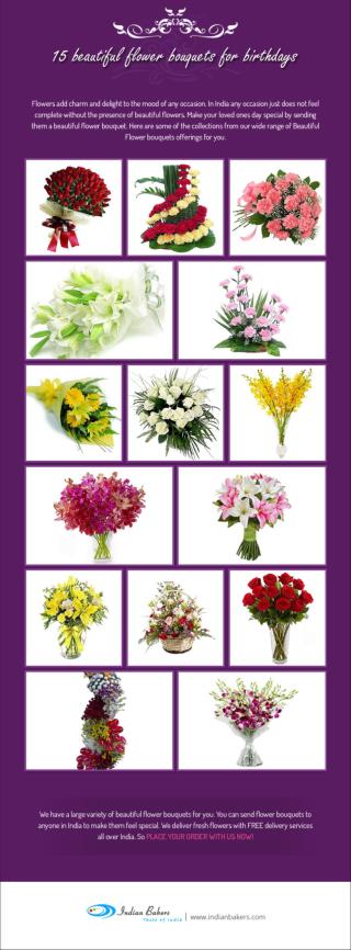 15 Beautiful Flower Bouquet for Birthday / Send Flower Bouquet