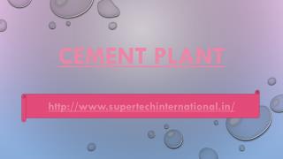 Cement Plants Machine manufacturers in india