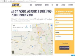 Packers and Movers in Baner(Pune) - All City Packers and Movers®