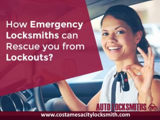 How emergency car locksmith Costa Mesa can rescue you from lockouts?