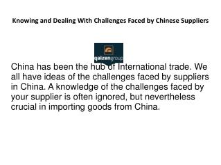 Challenges Faced While Sourcing Products From China