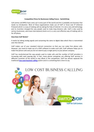 Low Coast Business Calling France