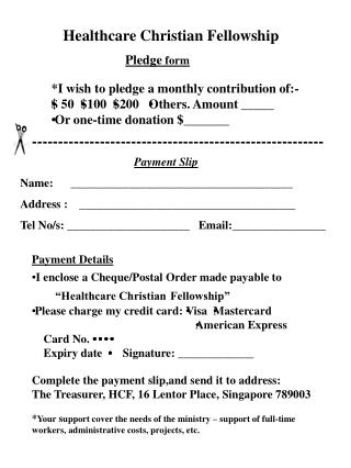 Pledge form