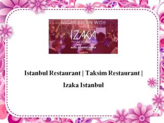 Restaurants in istanbul