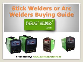 Buying Guide for Stick Welders or Arc Welders