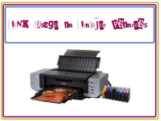 Ink Usage in Inkjet Printers
