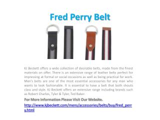 Fred Perry Belt