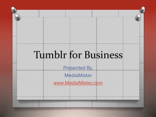 Tumblr for Business