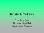 Direct E-Marketing