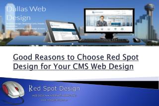 Good Reasons to Choose Red Spot Design for Your CMS Web Design