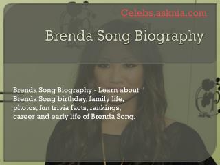 Brenda Song Biography | Biography of Brenda Song