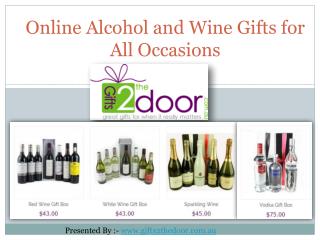 Shop Online Alcohol and Wine Gifts in Australia